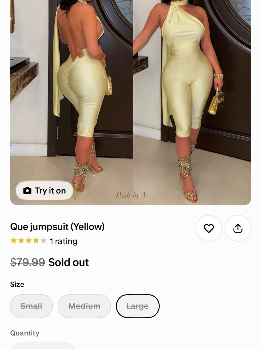 Yellow One-Shoulder Jumpsuit